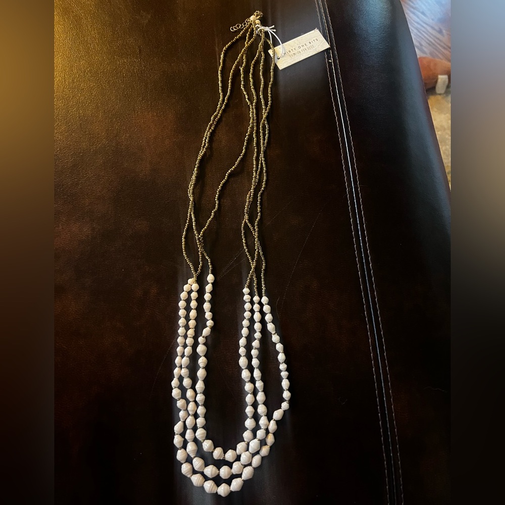 NWT Thirty One Bits Triple Strand Necklace